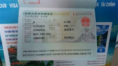 Dịch vụ làm visa Trung Quốc